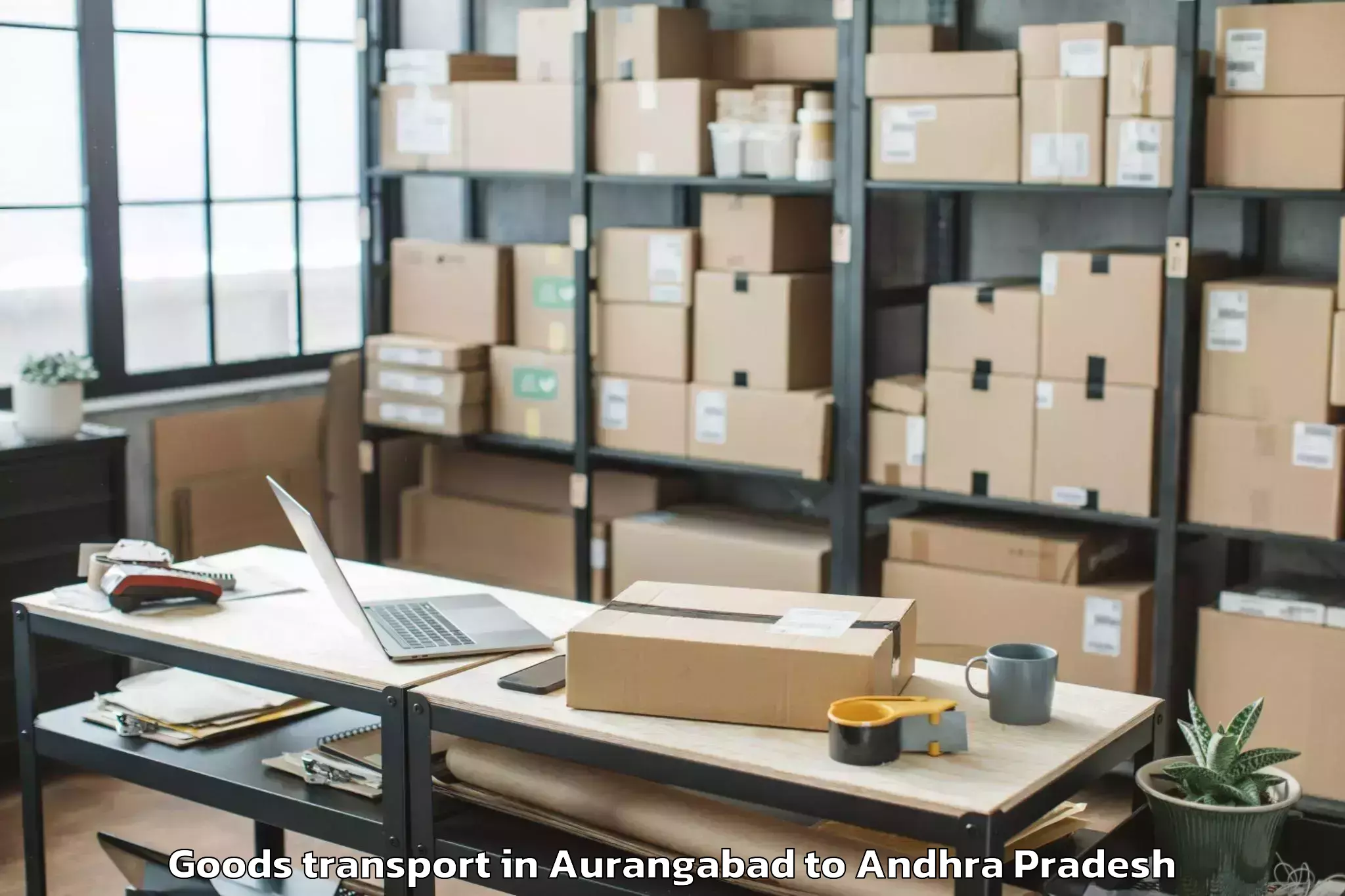 Quality Aurangabad to Ulavapadu Goods Transport